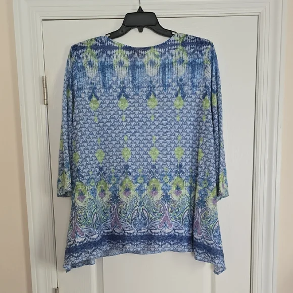 Ruby Rd. Multicolor Patterned Blouse - Picture 3 of 3